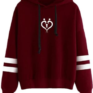 LSPWAFAEF XPLR Colby Brock Protect Your Heart New Logo Hoodies Merch Men/Women Hooded Sweatshirt Hockey Uniform (Red,X-Large)