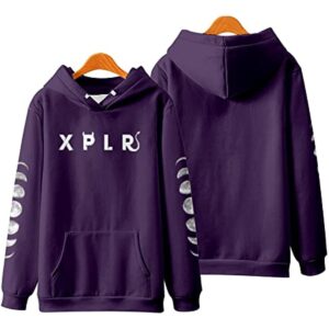 xplr hell week 22 cloud purple merch hoodies sweatshirt men/women winter summer cos cosplay hooded (s)