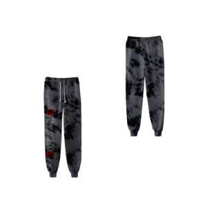 XPLR Colby Brock Now or Never Black Tie Dye Hoodie Sam and Colby Merch Hoodies Sweatpants Women Men's Hoodies (JL02692A03-pants,S)