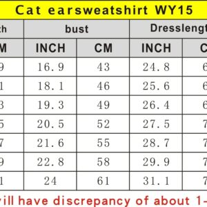 XPLR Sam and Colby Merch Hoodie Female Cat Ear Pullover Sweatshirt Women's Outwear Youthful Clothes (A34409-3,XXS)