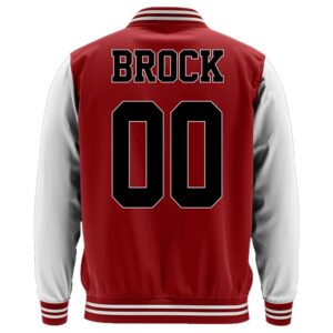 Colby Brock Red Varsity Jacket Baseball Uniform XPLR Sam and Colby Sweatshirt 2022 New Couple Clothes (JY8845A01,XL)