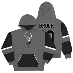 xplr colby brock collegiate gray merch hoodies sweatshirt men/women winter summer cosplay hooded (l)