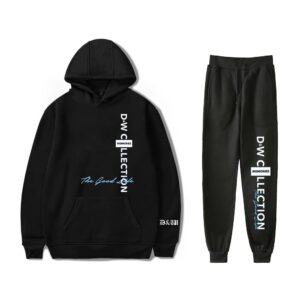 Sam Golbach Memories Merch Two Piece Set XPLR Sam and Colby Hoodies Sweatpants Long Leeve Men Women's Set (WP10283-Black,XXXL)