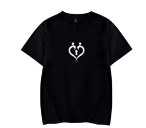 wylinger xplr colby brock: protect your heart black shirt merch new 2d summer t-shirt men women harajuku casual short sleeve (black,l)