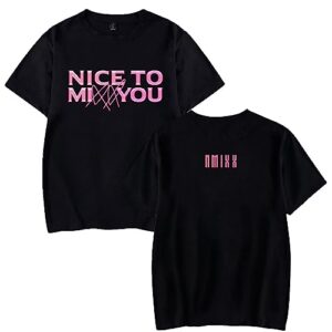 wylinger nmixx showcase tour nice to mixx you tee merch women men o-neck short sleeve t-shirt casual tee (jy11338x01-3,m)