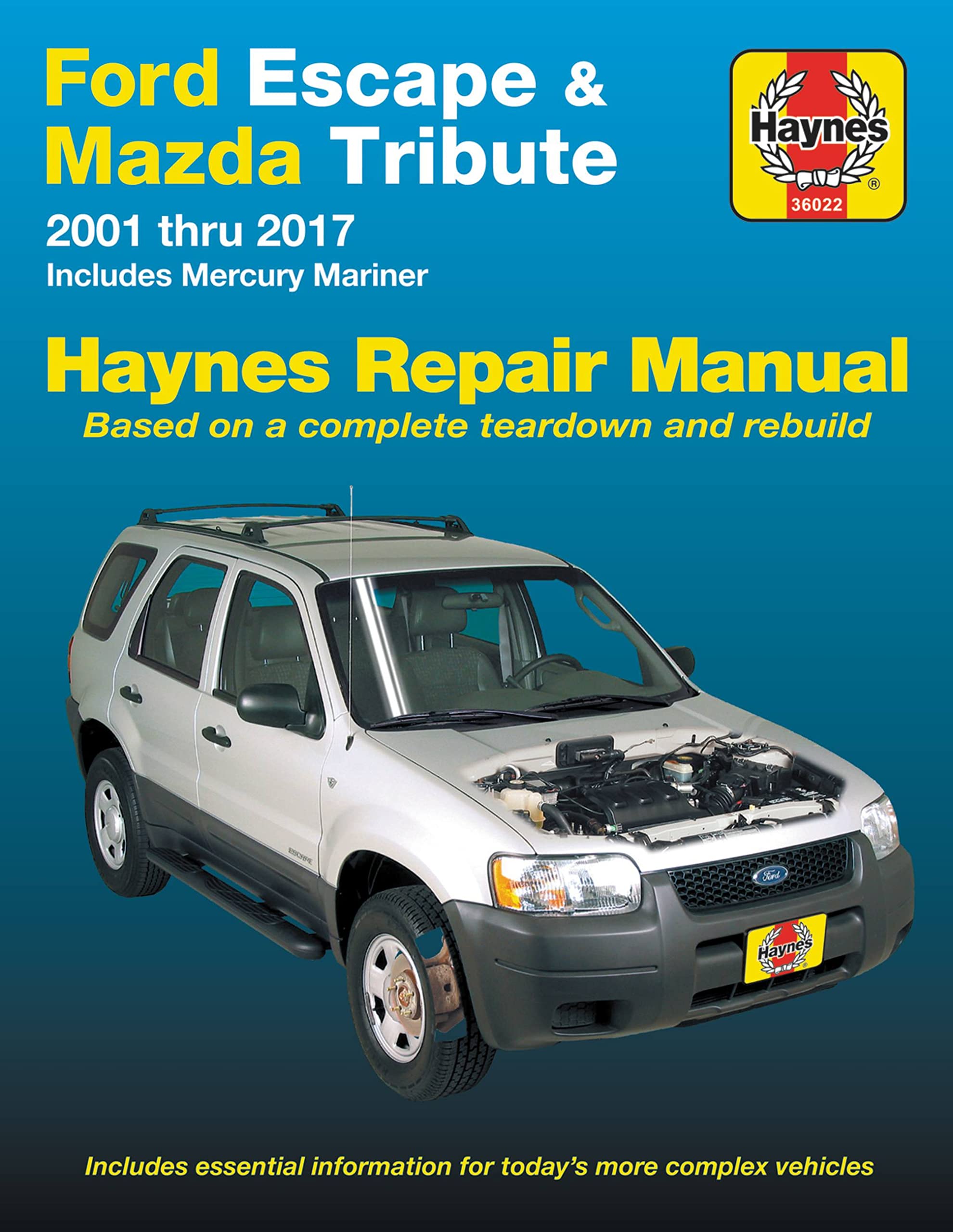 Ford Escape (01-17), Mazda Tribute (01-11) & Mercury Mariner (05-11) Haynes Repair Manual (Does not include information specific to hybrid model. ... specific exclusion noted) (Haynes Automotive)