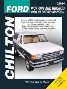 ford pick-ups & bronco, 1980-96 (includes 1997 f-250hd & f-350)