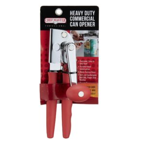 Commercial Can Opener, Heavy Duty Can Opener Manual for Large Cans With Anti-slip Grip Knobs, Sharp Cutting Discs, Bottle & Kitchen Manual Can Opener With Crank Handle by Chef-Master #90056 (2 Pack)