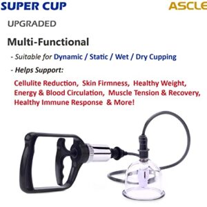 ASCLE Super Cupping Set, Shockproof Heatproof Extra Thick Cups, Water Repellent Shockproof Professional Carrying Case, 20 Cups