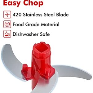 Manual Food Chopper, Hand Pull String Onion Chopper, Dishwasher Safe Food Mincer, No BPA Food Grade Material, 2.5 Cups 0.6L