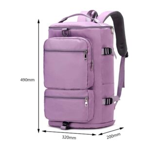 LIERWOI Travel Backpack For Women Men, Waterproof Gym Backpack With shoe compartment and wet and dry separation bag