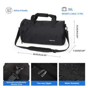 Large Sports Gym Bag for Men Women,Travel Duffel bag with Shoes Compartment,Overnight Tote Bag Workout Bags for Gym