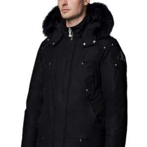 Moose Knuckles Men'S Down Stirling Parka, Black, Medium