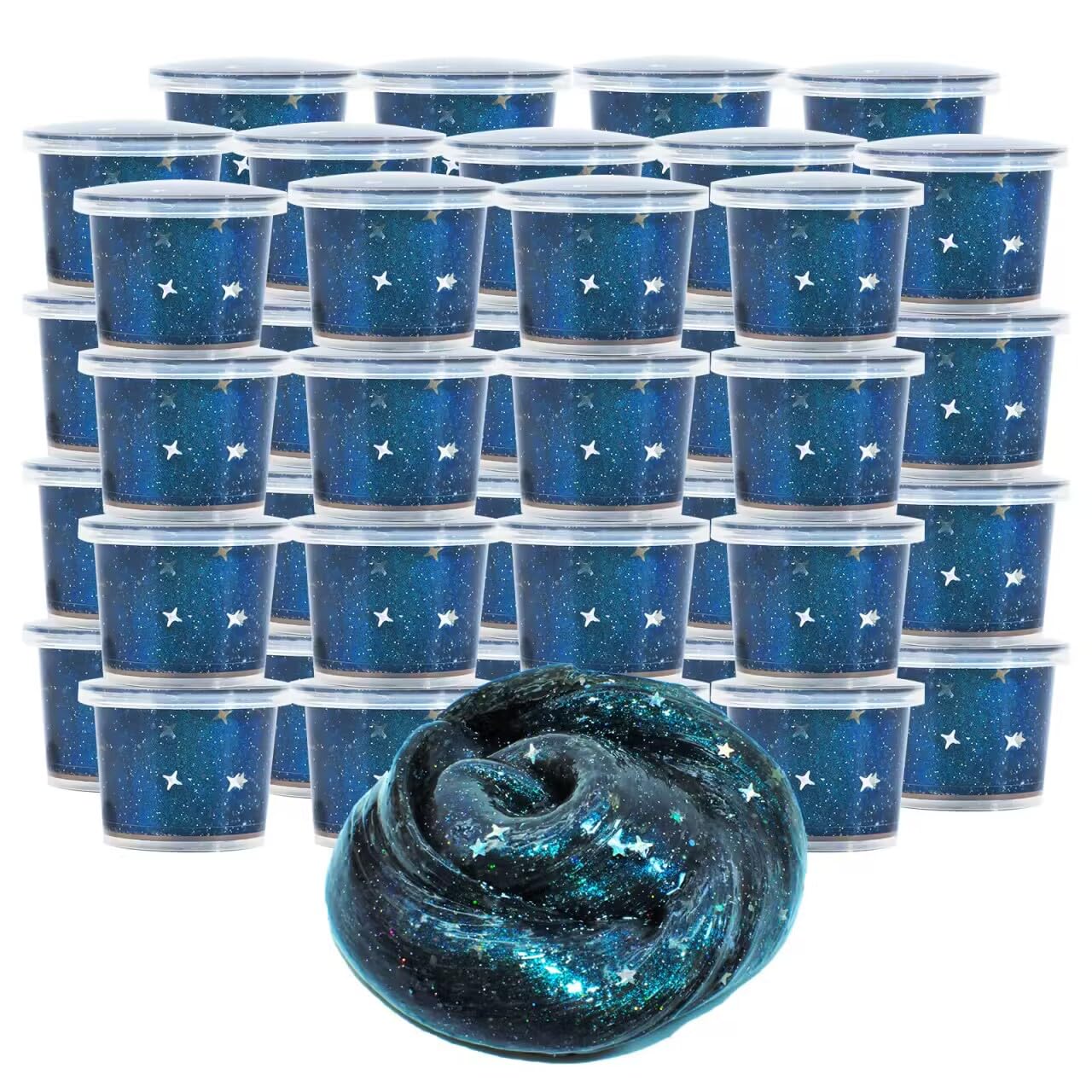 UIVIEHIR Galaxy Slime Kit 40 Pack, Party Favors for Kids, Perfect for Goodie Bags and Stocking Stuffers, Stress Relief Toy for Girl and Boys 6 7 8 9 10 11 12