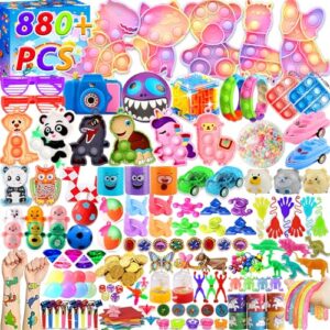 880 pcs party favors for kids fidget toys bulk,treasure box toys,christmas stockings stuffers,goodie bags stuffers,pinata stuffers,treasure chest prizes,prize box toys,bulk prize for kids classroom