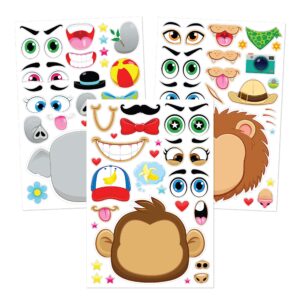 JOYIN 36 PCS 9"x6" Make a face Stickers for Kids, Make Your Own Animal Mix and Match Sticker Sheets with Safaris, Sea and Fantasy Animals Kids Crafts Party Favors Goodie Bags Stuffers for Kids