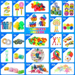 810 PCS Party Favors for Kids, Treasure Box for School Classroom Prize Birthday Gift, Bulk Fidget Sensory Toys, Ideal Gift for Carnival Prizes Stocking Stuffers Pinata Filler,Goodie Bag Stuffers