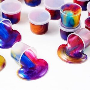 JOYIN Slime Party Favors, 36 Pack Galaxy Slime Ball Party Favors - Stretchy, Non-Sticky, Mess-Free, Stress Relief, and Safe for Girls and Boys - Classroom Reward, Valentine's Day Party Supplies