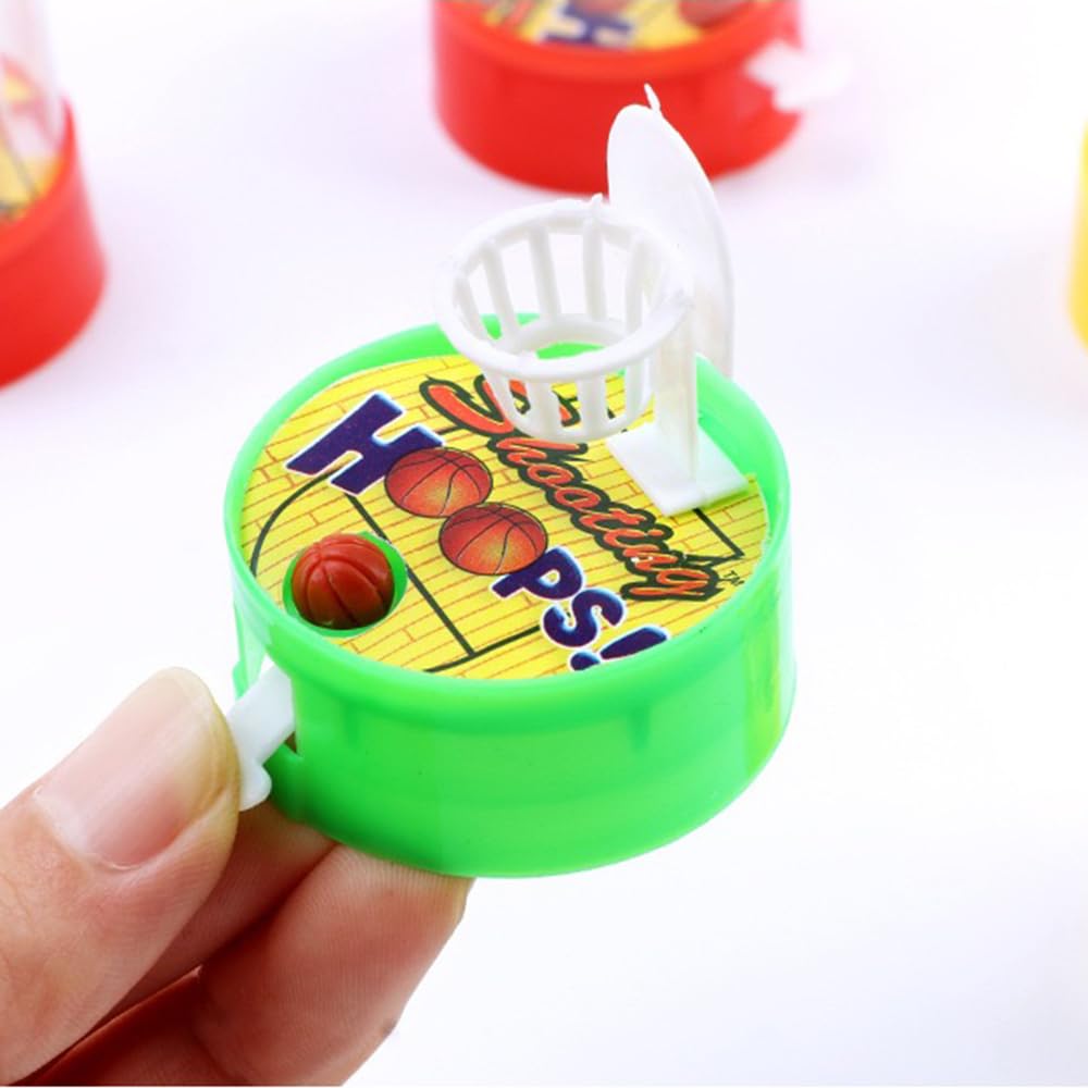 NEEW 12 Pack Mini Finger Basketball Shooting Game, Party Favors Basketball Party Decorations Mini Handheld Desktop Table Classroom Rewards, Carnival Prizes for Kids