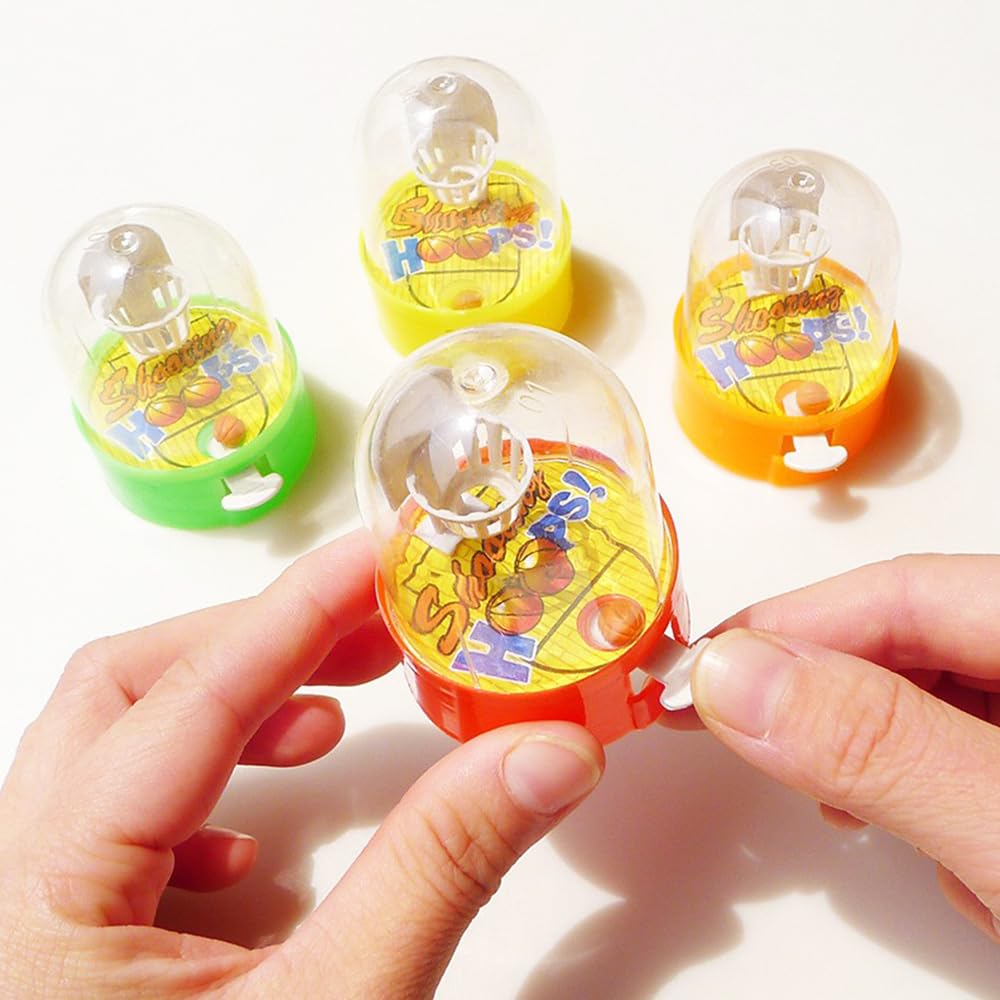 NEEW 12 Pack Mini Finger Basketball Shooting Game, Party Favors Basketball Party Decorations Mini Handheld Desktop Table Classroom Rewards, Carnival Prizes for Kids