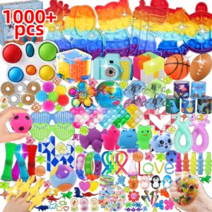 1000 pcs party favors for kids, fidget toys bulk, birthday gift toys, fidgets stocking stuffers, treasure box birthday party, goodie bag stuffers, carnival prizes, pinata filler stuffers for classroom