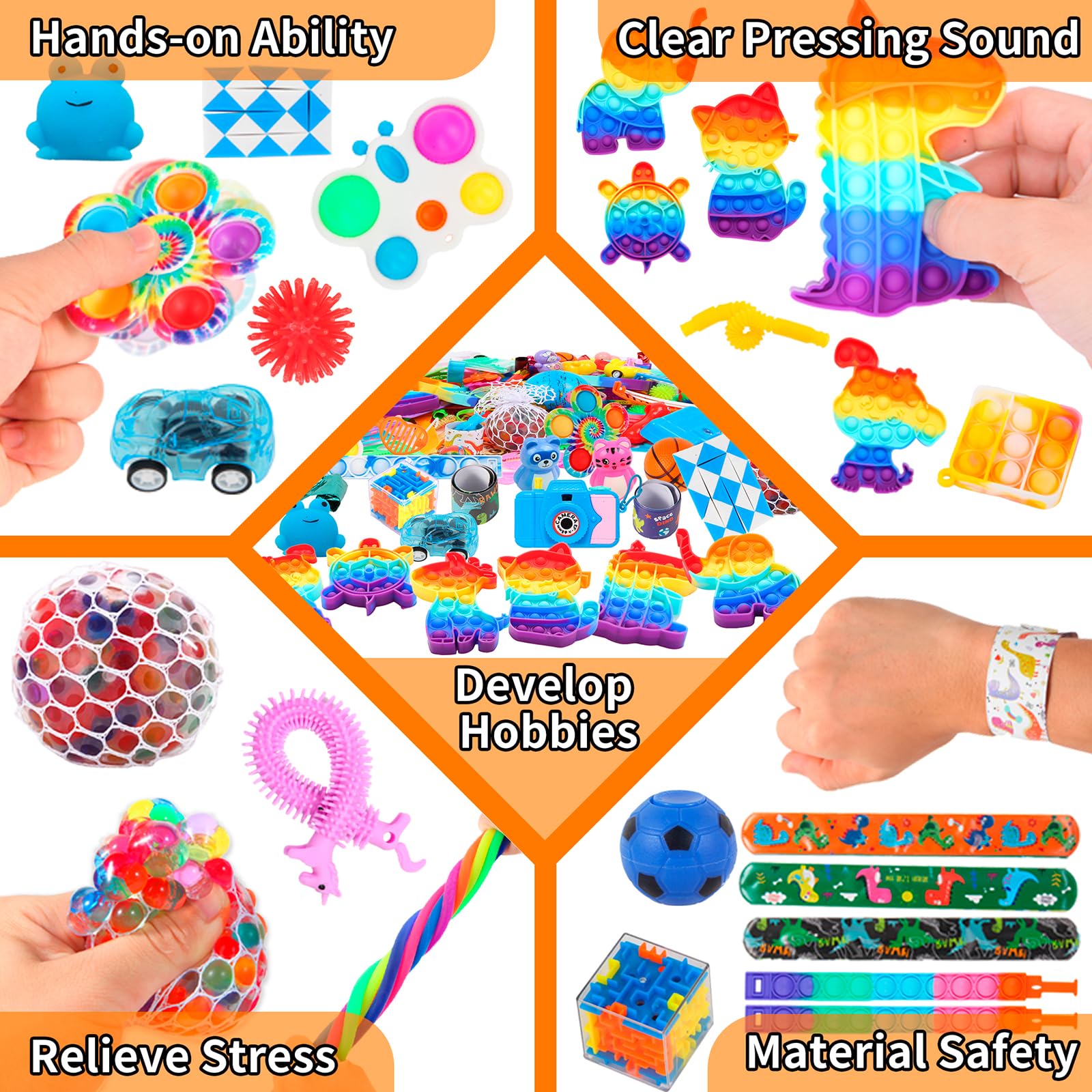 1000 Pcs Party Favors for Kids, Fidget Toys Bulk, Birthday Gift Toys, Fidgets Stocking Stuffers, Treasure Box Birthday Party, Goodie Bag Stuffers, Carnival Prizes, Pinata Filler Stuffers for Classroom