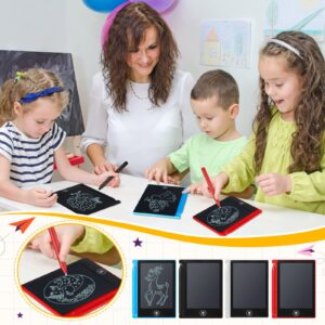 Nezyo 16 Pieces 4.5 Inch Mini LCD Writing Tablet Electronic Doodle Board for Colorful Drawing Tablet Erasable Writing Pad Reusable Learning Gift for Girls Boys (Mix Colors)