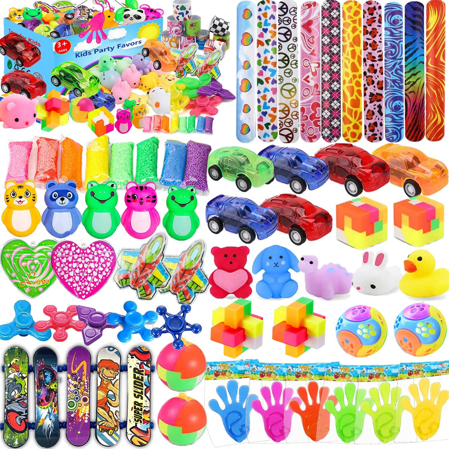 Mivanlin 54 Pcs Party Favors for Kids 4-8, Birthday Gift Toys, Pinata Stuffers, Treasure Box Toys, Carnival Prizes, Gifts for Kids, School Classroom Rewards, Goodie Bags Filler for Boys and Girls 8-12