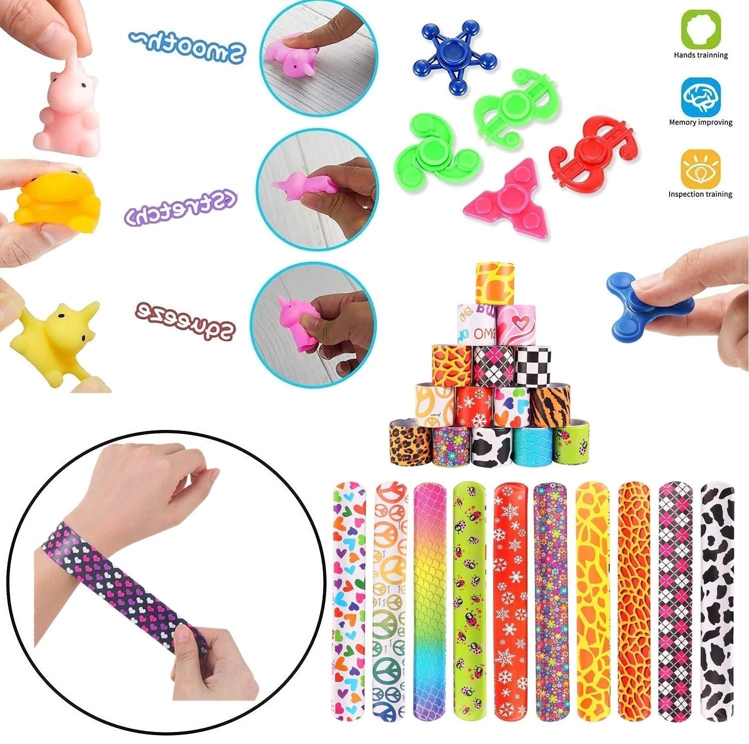 Mivanlin 54 Pcs Party Favors for Kids 4-8, Birthday Gift Toys, Pinata Stuffers, Treasure Box Toys, Carnival Prizes, Gifts for Kids, School Classroom Rewards, Goodie Bags Filler for Boys and Girls 8-12