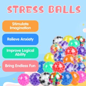 24Pack Stress Balls, Squishy Toys, Squishy Squeeze Balls Bulk Fidget Toys for Adults Squishy Balls, Stress Relief Toys, Party Favors, Birthday Gift, Goodie Bag Stuffers