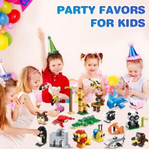 HOGOKIDS Party Favors for Kids - 20 Pack Animals Building Blocks Toy for Easter Gifts Goodie Bags Stocking Stuffer Classroom Prizes Building Set, Valentines Day Birthday Gift for Boys Girls Ages 6-12+