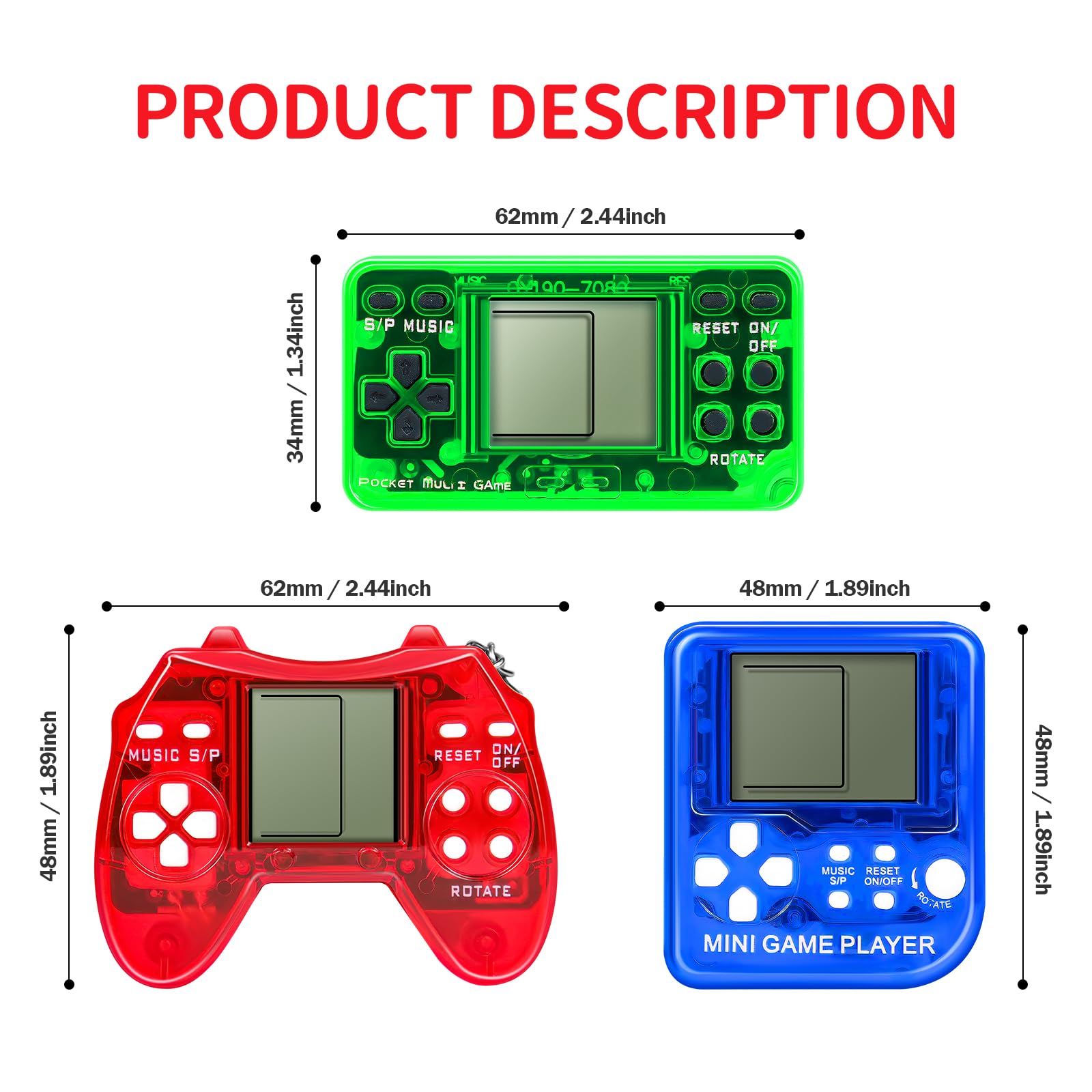 12Pcs Video Game Party Favors for Kids, Arcade Video Game Keychain Video Game Party Supplies