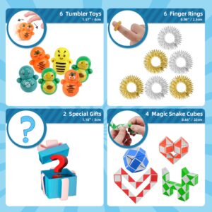 nicknack 200PCS Party Favors Kids Goodie Bag Fillers Toy Assortment Party Prizes Box for Classroom Treasure Prizes box Toys Small Fidget Toy Gifts for Boys Girls