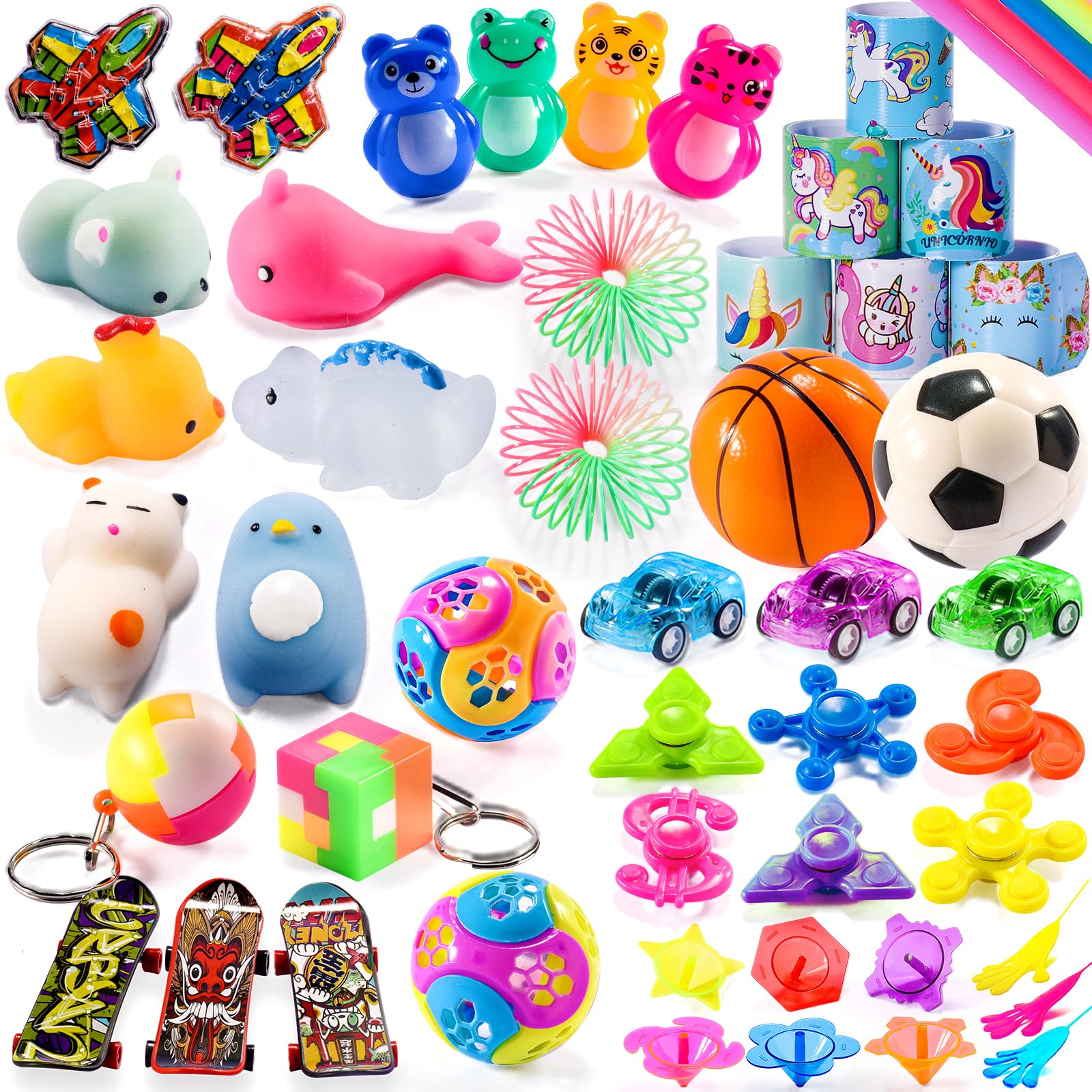 57PCS Prizes for Kids Treasure Chest Small Toys, Rewards Classroom Prize Box Assorted Potty Training Prizes for Toddlers Reward, Kindergarten Goodie Bags for Bulk Party Favors, Pinata Fillers Stuffers