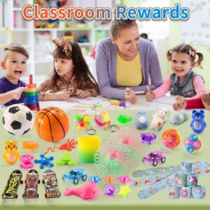 57PCS Prizes for Kids Treasure Chest Small Toys, Rewards Classroom Prize Box Assorted Potty Training Prizes for Toddlers Reward, Kindergarten Goodie Bags for Bulk Party Favors, Pinata Fillers Stuffers