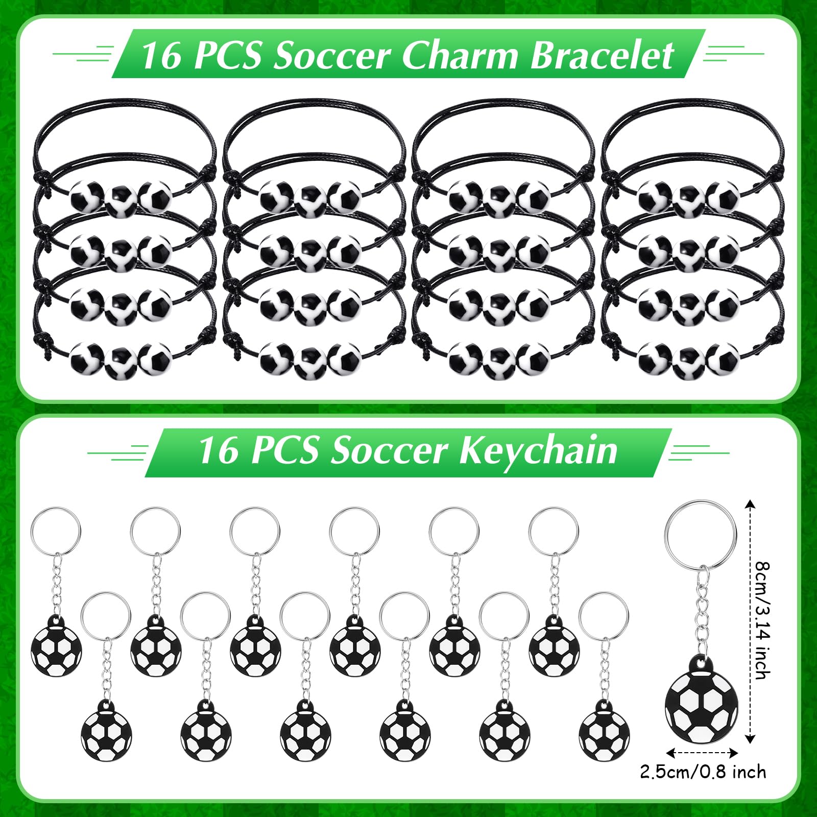 Aoriher 162 Pcs Soccer Party Favors, Soccer Party Gift Goodie Bag Fillers Foam Soccer Balls Tattoo Stickers Keychains Sticker Charm Bracelets Sport Wristband Pull Back Cars for Boy Girl Party Supplies