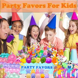 68 Pcs Party Favors for Kids, Pop Fidget Treasure Box Toys for Classroom, Prizes for Kids Classroom, Goodie Bag Stuffers, Pinata Stuffers Filler, Carnival Prizes Birthday Return Gifts for Kids 4-8-12