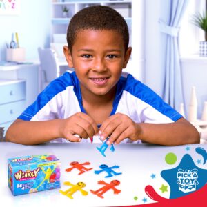 Stretchy Happy Man Toy Party Favors: Sensory Toys Set of 36 - Perfect Stretchy Toys and Small Prizes for Goody Bag Stuffers