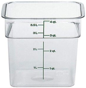 cambro 4sfscw135 camsquare polycarbonate square food storage container