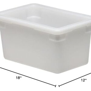 Cambro 12189P148 4 gal Polyethylene Food Storage Containers, White (6/Case)