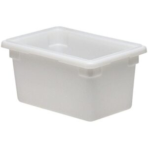 Cambro 12189P148 4 gal Polyethylene Food Storage Containers, White (6/Case)