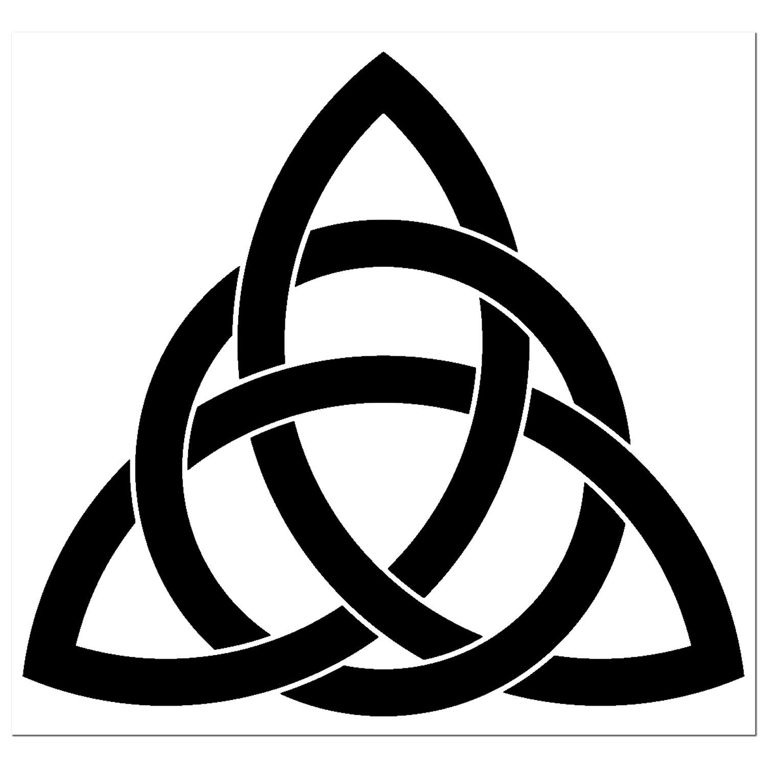 Zippy Stickers | Celtic Knot Decal/Sticker - Triquetra Style | Holy Trinity, Trinity Knot, Infinity, Eternity - Many Colors and Sizes to Choose From