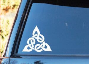 celtic knot trinity ornate - vinyl decal - car truck laptop - select size