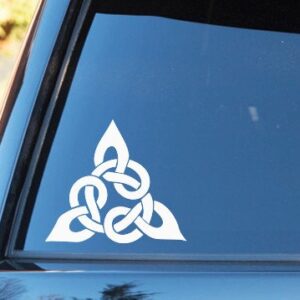 Celtic Knot Trinity Ornate - Vinyl Decal - Car Truck Laptop - Select Size