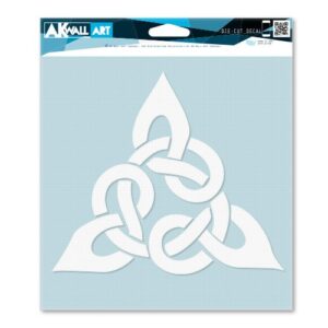 Celtic Knot Trinity Ornate - Vinyl Decal - Car Truck Laptop - Select Size