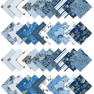 Soimoi Block Print Precut 10-inch Cotton Fabric Quilting Squares Charm Pack DIY Patchwork Sewing Craft