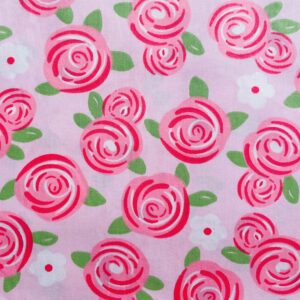 Spring Floral Fabric Squares 10x10, Layer Cake Fabric for Quilting 10 inch, Precut Fabric for Quilting Patchwork Crafting Green Pink(42Pcs)