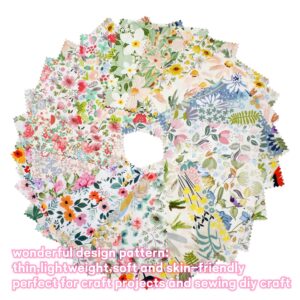 42-10" Precut Fabric Quilt Squares Layer Cake Fabric Bundles for Quilting Printed Floral for Sewing Fabric Squares …