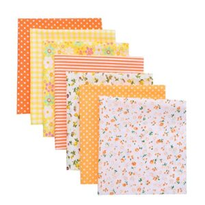 Chris.W 35Pcs Quilting Fabric Squares Sheets, 10"x10" Cotton Craft Fabric Bundle Patchwork Pre-Cut Quilt Squares for DIY Sewing Scrapbooking Quilting Dot Pattern(Bright Color Set)