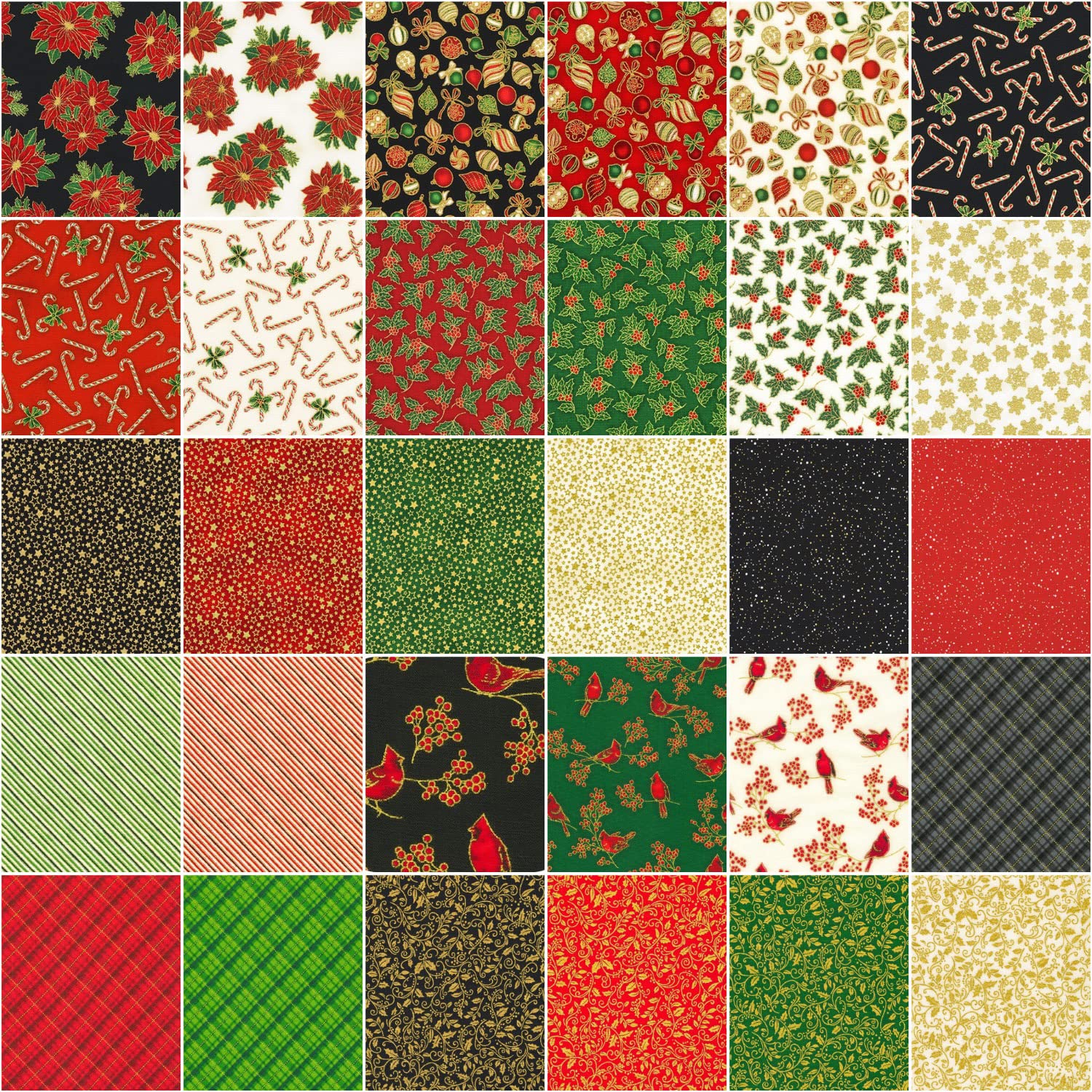 Holiday Charms 2021 Holiday Ten Square 42 10-inch Squares Layer Cake Robert Kaufman TEN-1090-42